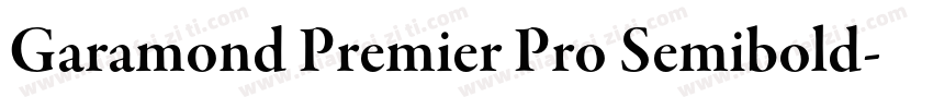 Garamond Premier Pro Semibold字体转换